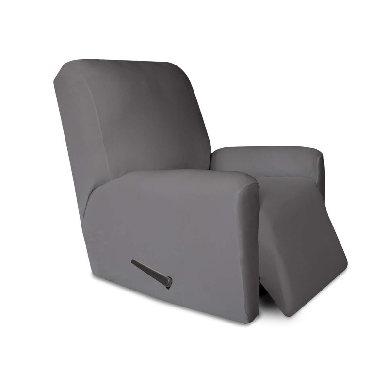 PureFit Super Stretch Chair Sofa Slipcover with Pocket â€“ Spandex Non Slip Soft Couch Sofa Cover, Washable Furniture Protector with Elastic Bottom for Kids, Pets ï¼ˆRecliner, Light Grayï¼‰ - Image 1